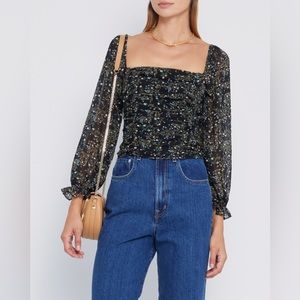 Kourt Walter Top Black Paisley